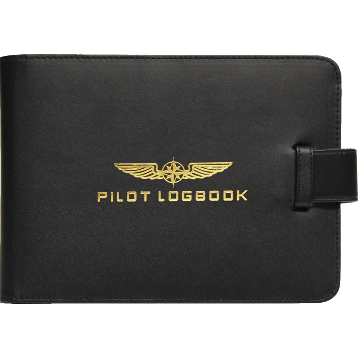 Protection carnet de vol pilot logbook en cuir petit format | Design4Pilots