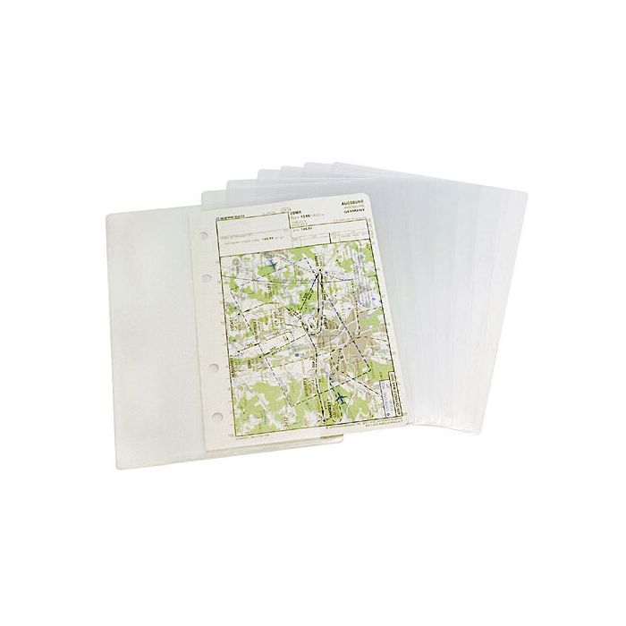 Pochettes plastiques A5 cartes VAC pour planchette PROFI (10pces) | Design4pilots