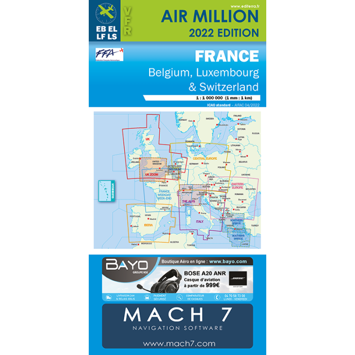 Carte VFR France Jour 2021 | Air Million